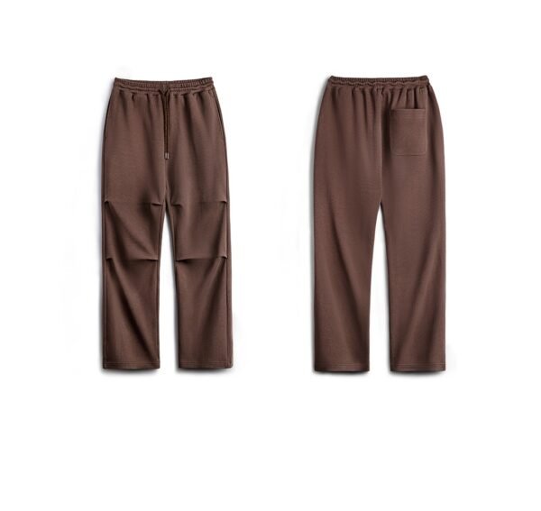Retro Double Pleated Drape Paratrooper Sweatpants - Image 2