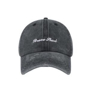 Ripped Grunge Cap (Washed Black)