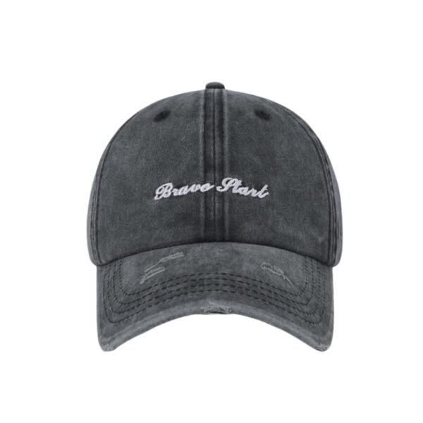 Ripped Grunge Cap (Washed Black)